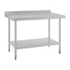 Vogue Stainless Steel Table with Splashback 1200mm
