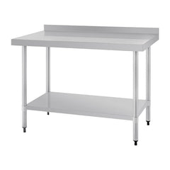 Vogue Stainless Steel Table with Splashback 1200mm