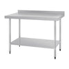 Vogue Stainless Steel Table with Splashback 1200mm