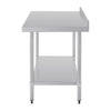Vogue Stainless Steel Table with Splashback 1200mm