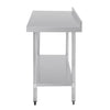 Vogue Stainless Steel Table with Splashback 1500mm
