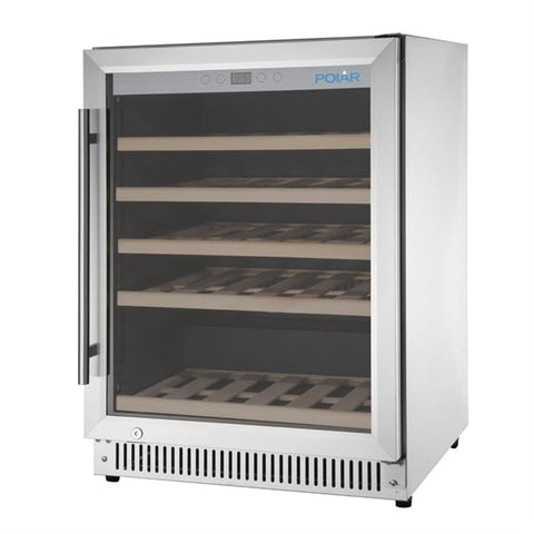 Polar G-Series 118L Wine Fridge Stainless Steel - 51 Bottle