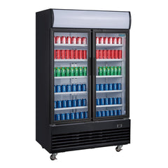 Polar 950L G-Series Upright Hinged Door Display Cooler with Light Box