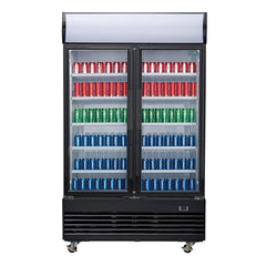 Polar Polar 950L G-Series Upright Hinged Door Display Cooler with Light Box