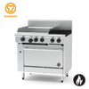 Goldstein 914mm 2 Burner Gas Range with 610mm Griddle and Oven PF24G228FF-X