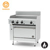 Goldstein 914mm Full Griddle Gas Range with Oven PF36G28E-X