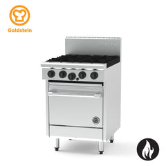 Goldstein PF420FF-X 610mm four burner gas range with fan forced oven