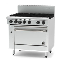Goldstein PF628E-X 914mm six burner gas range with static electric oven