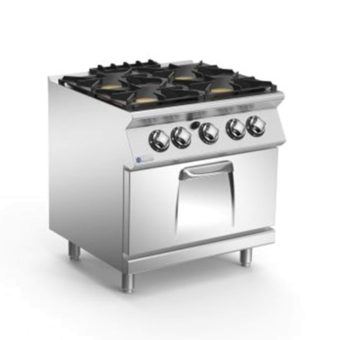Mareno Gas 4 Burner Cooktop Gas Static Oven ANC7FG8G32