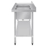 Vogue 1500mm Double Bowl Sink L/H Drainer 90mm Drain