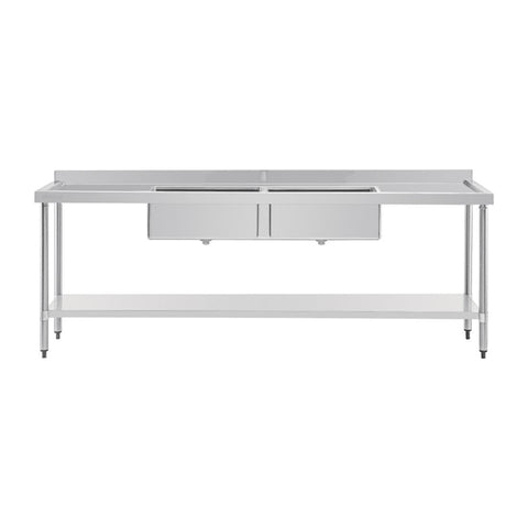Vogue 2400mm Double Bowl Sink Double Drainer HC909