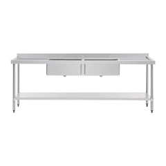Vogue 2400mm Double Bowl Sink Double Drainer HC909