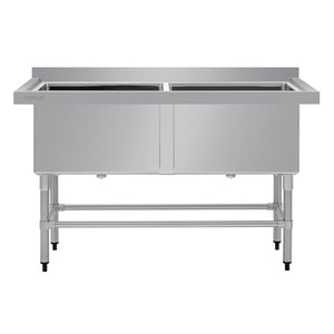 Vogue Double Deep Pot Sink 90mm Drain