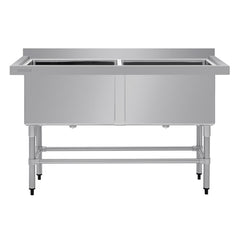 Vogue Double Deep Pot Sink 90mm Drain