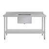 Vogue Single Bowl Sink Double Drainer 1500mm 90mm Drain HC918