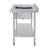 Vogue Single Bowl Sink Double Drainer 1500mm 90mm Drain HC918