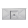 Vogue Single Bowl Sink Double Drainer 1500mm 90mm Drain HC918