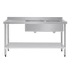 Vogue 1800mm Double Bowl Sink L/H Drainer 90mm Drain
