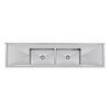 Vogue 2400mm Double Bowl Sink Double Drainer
