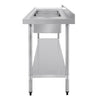 Vogue 2400mm Double Bowl Sink Double Drainer