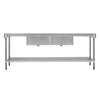 Vogue 2400mm Double Bowl Sink Double Drainer