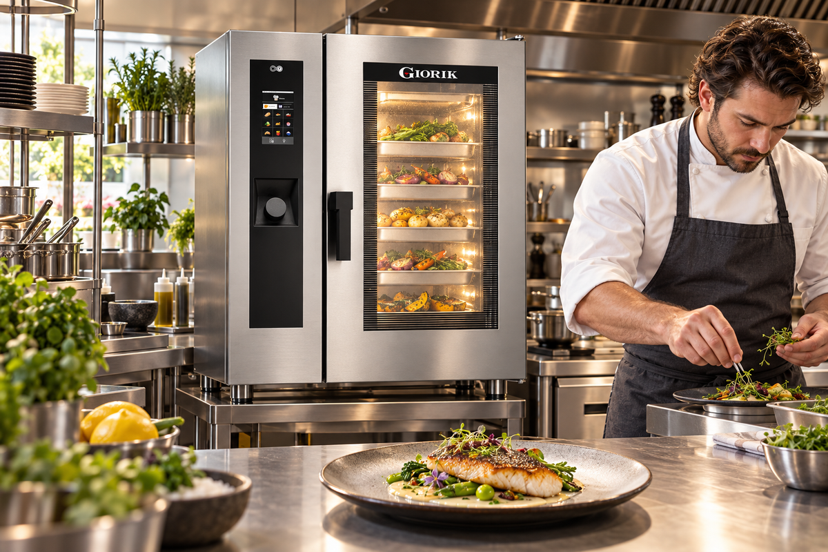Giorik commercial cooking equipment installed in a professional kitchen