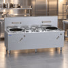 LUUS 2 Air-Blast Burners & 2 Centre-Pots Fo San Wok - WV-1A2P1A