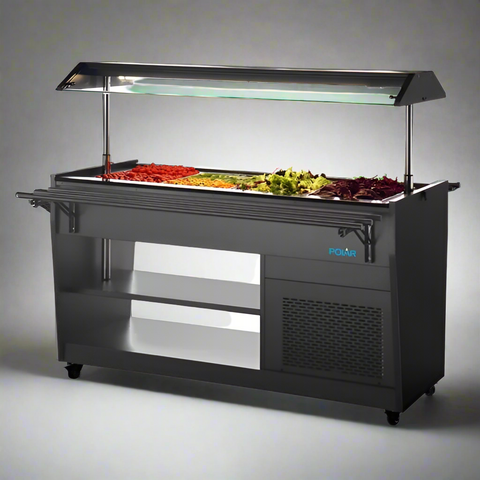 Polar G-Series Refrigerated Buffet Bar Black