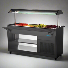 Polar G-Series Refrigerated Buffet Bar Black