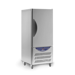 Commercial freezer on a white background