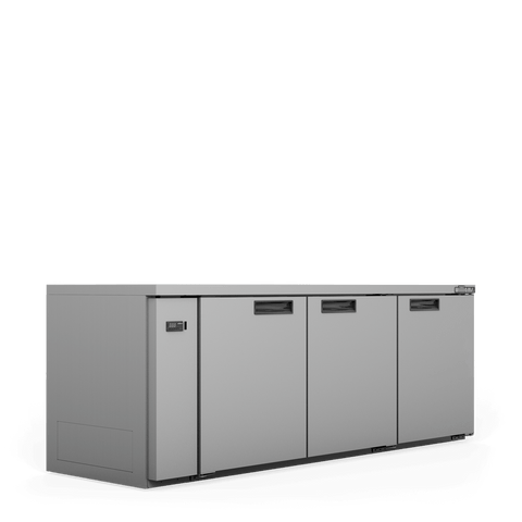 Williams Boronia - 3 door Stainless Steel Remote Back Bar Counter Display Refrigerator