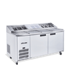 Williams Jade Pizza - 2 door White Pizza Prep Counter Refrigerator With Blown Air Well