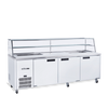 Williams Jade Sandwich 3 door White Prep Counter Refrigerator With Blown Air Well