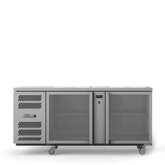 Williams Glass Chiller - 2 Door Glass Chiller With Two Shelves 500 x 500 baskets