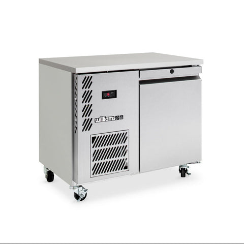Williams Opal - One Door Stainless Steel Under Counter Storage Refrigerator
