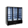 Williams Quartz Star - 3 door Black Upright Display Refrigerator