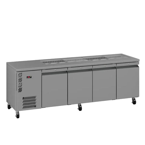 Williams Opal 4 door Stainless Steel Under Counter Refrigerator With Blown Air Well