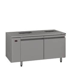Williams Emerald - 2 door Stainless Steel Remote Under Counter Refrigerator With Blown Air Well