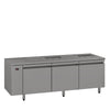 Williams Emerald - 3 door Stainless Steel Remote Under Counter Refrigerator With Blown Air Well