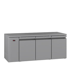 Williams Opal - 3 door Stainless Steel Remote Under Counter Refrigerator