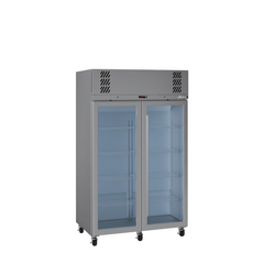 Williams Pearl - 2 door Stainless Steel Upright Display Freezer