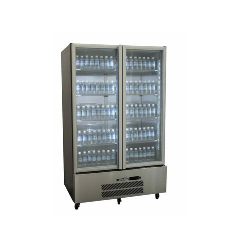 Williams Quartz Star - 2 door Stainless Steel Upright Display Refrigerator