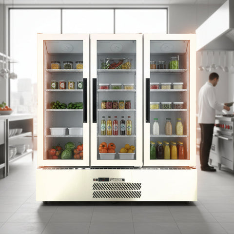 Williams Quartz Star - 3 door White Upright Storage Refrigerator