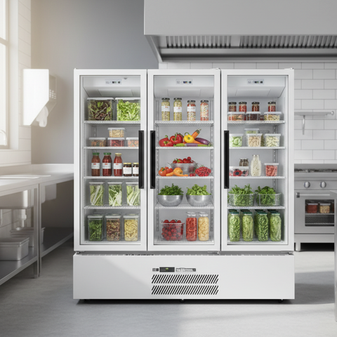 Williams Quartz Star - 3 door White Upright Storage Refrigerator