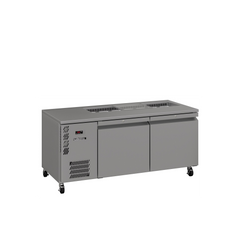 Williams Emerald - 2 door Stainless Steel Under Counter Refrigerator With Blown Air Well