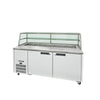 Williams Jade Sandwich - 2 door White Prep Counter Refrigerator With Blown Air Well