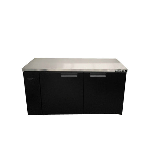 Williams Boronia - 2 door Black Remote Back Bar Counter Display Refrigerator