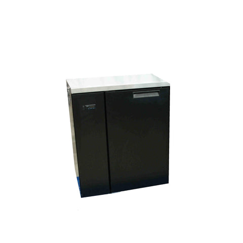 Williams Cameo - One Door Black Remote Back Bar Counter Display Refrigerator