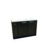 Williams Cameo - 2 Door Black Remote Back Bar Counter Display Refrigerator