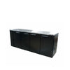 Williams Cameo - 4 Door Black Remote Back Bar Counter Display Refrigerator